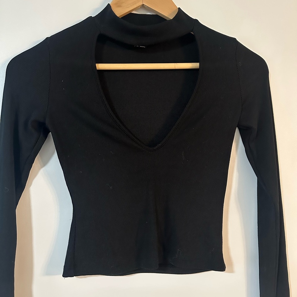 Black Long Sleeve Women's Top